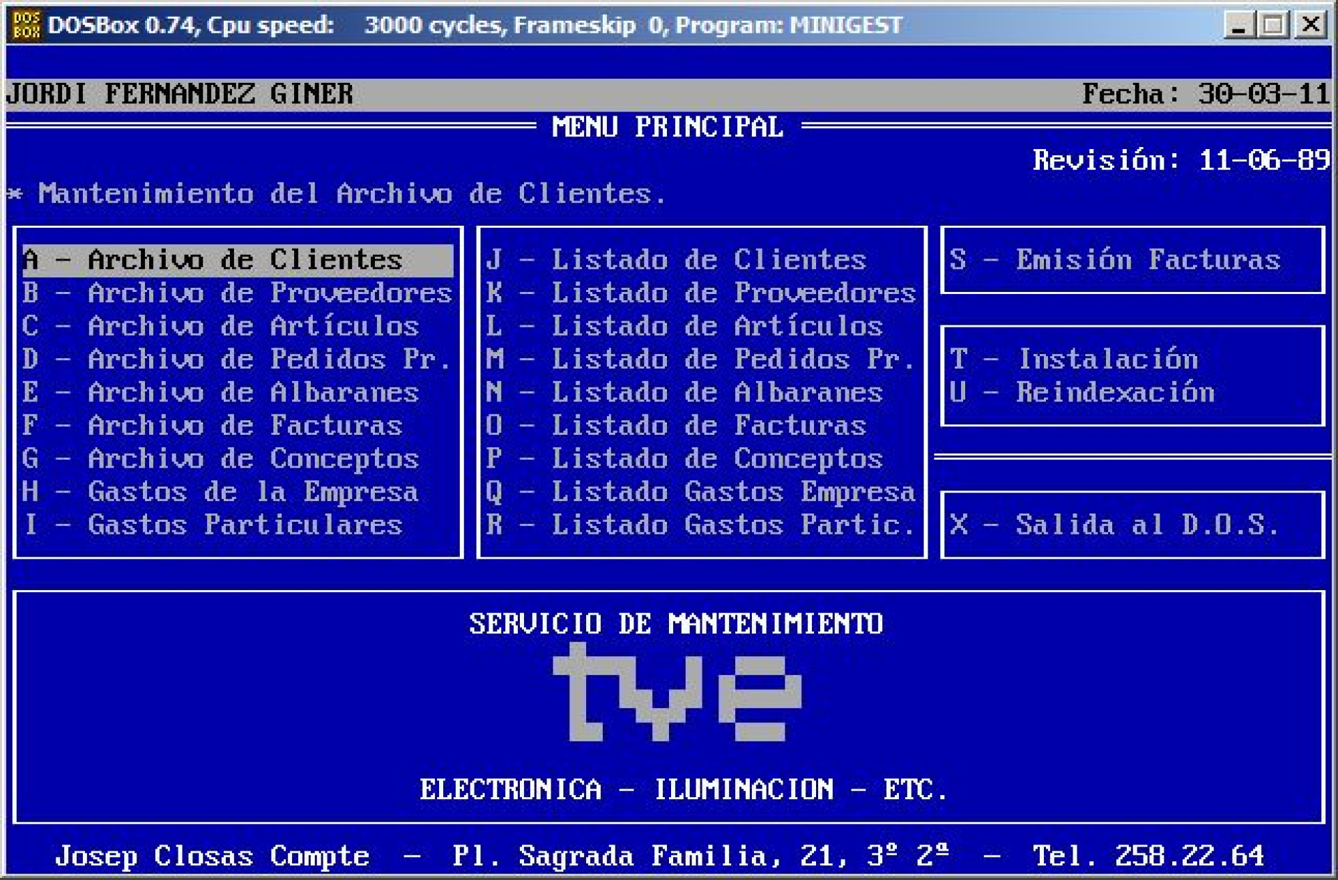 Gestión de facturación
