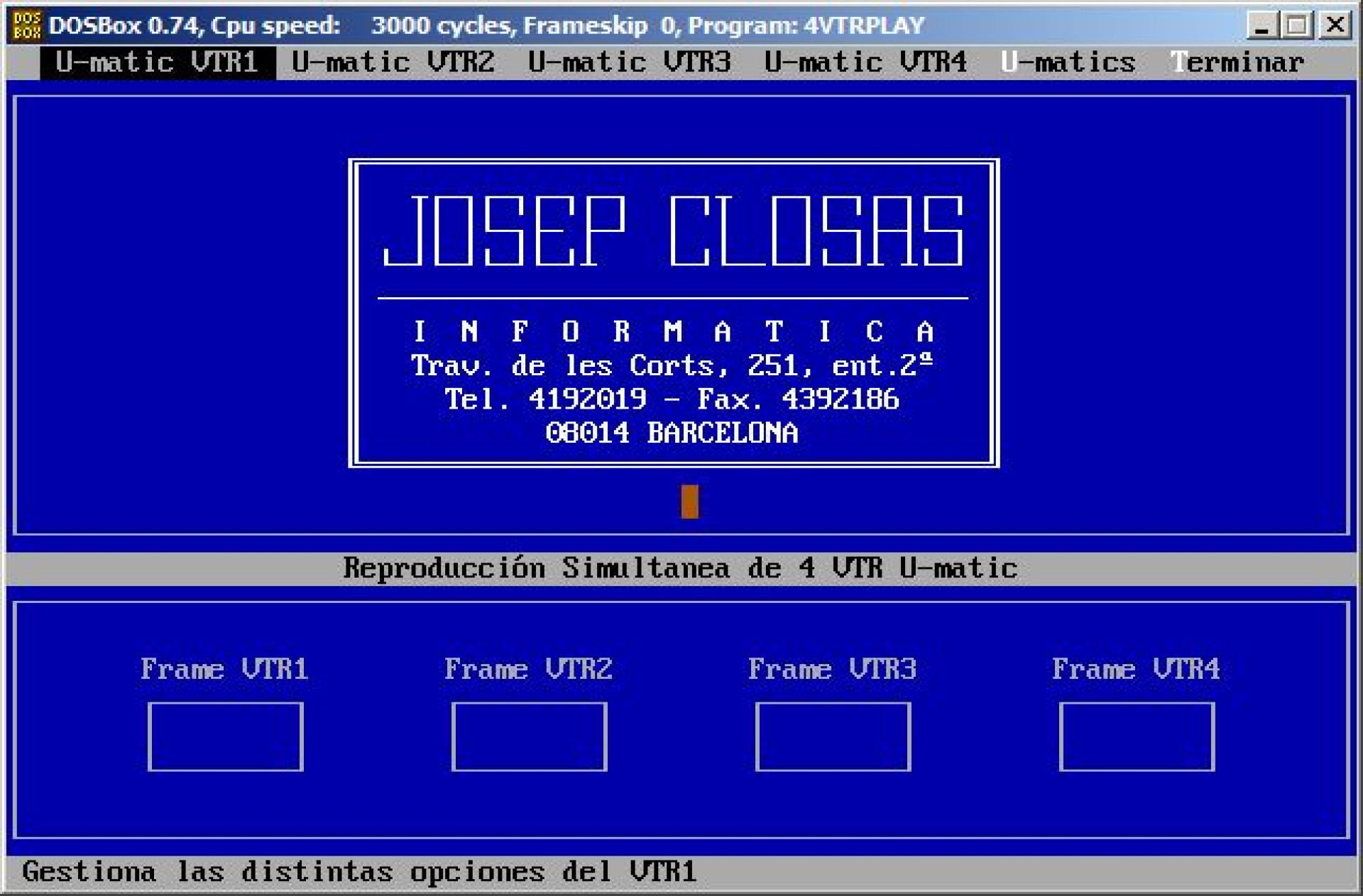 4 VTR Play 4 VTR Play