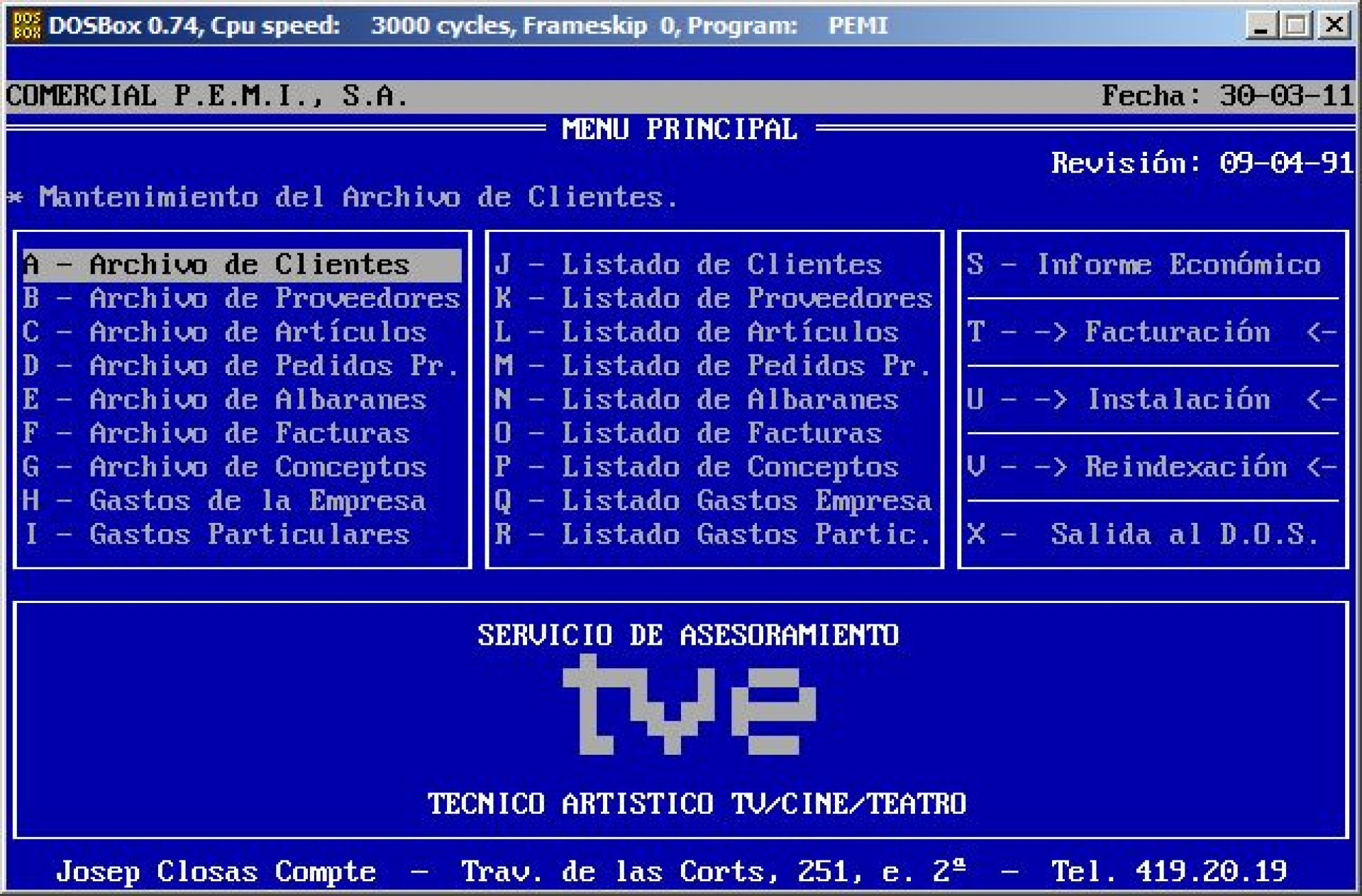 Gestión de facturación