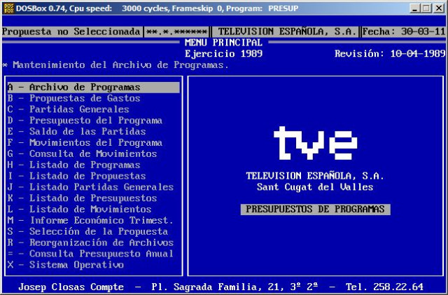 Control presupuestario