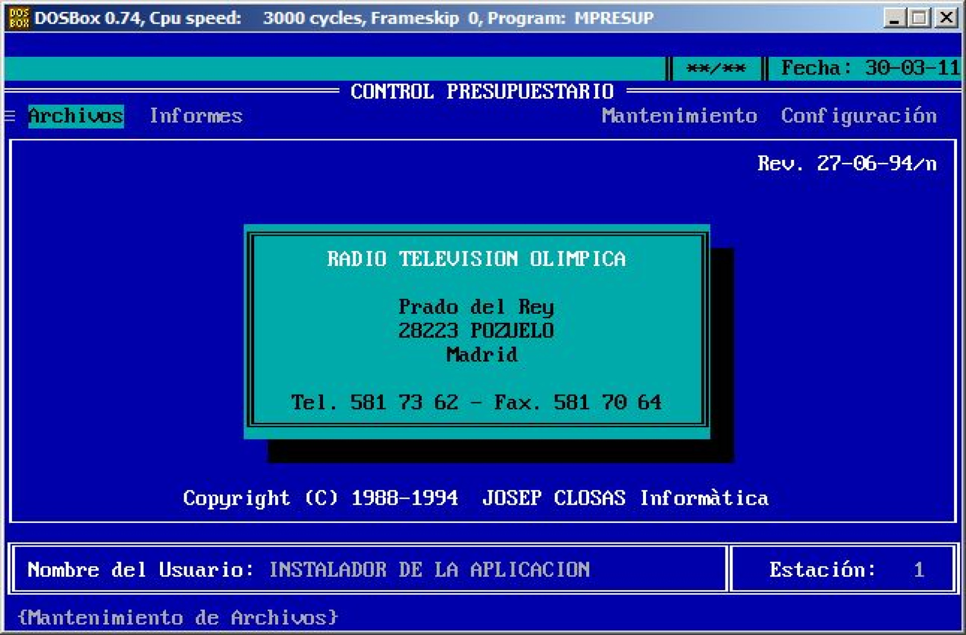 Control presupuestario Control presupuestario